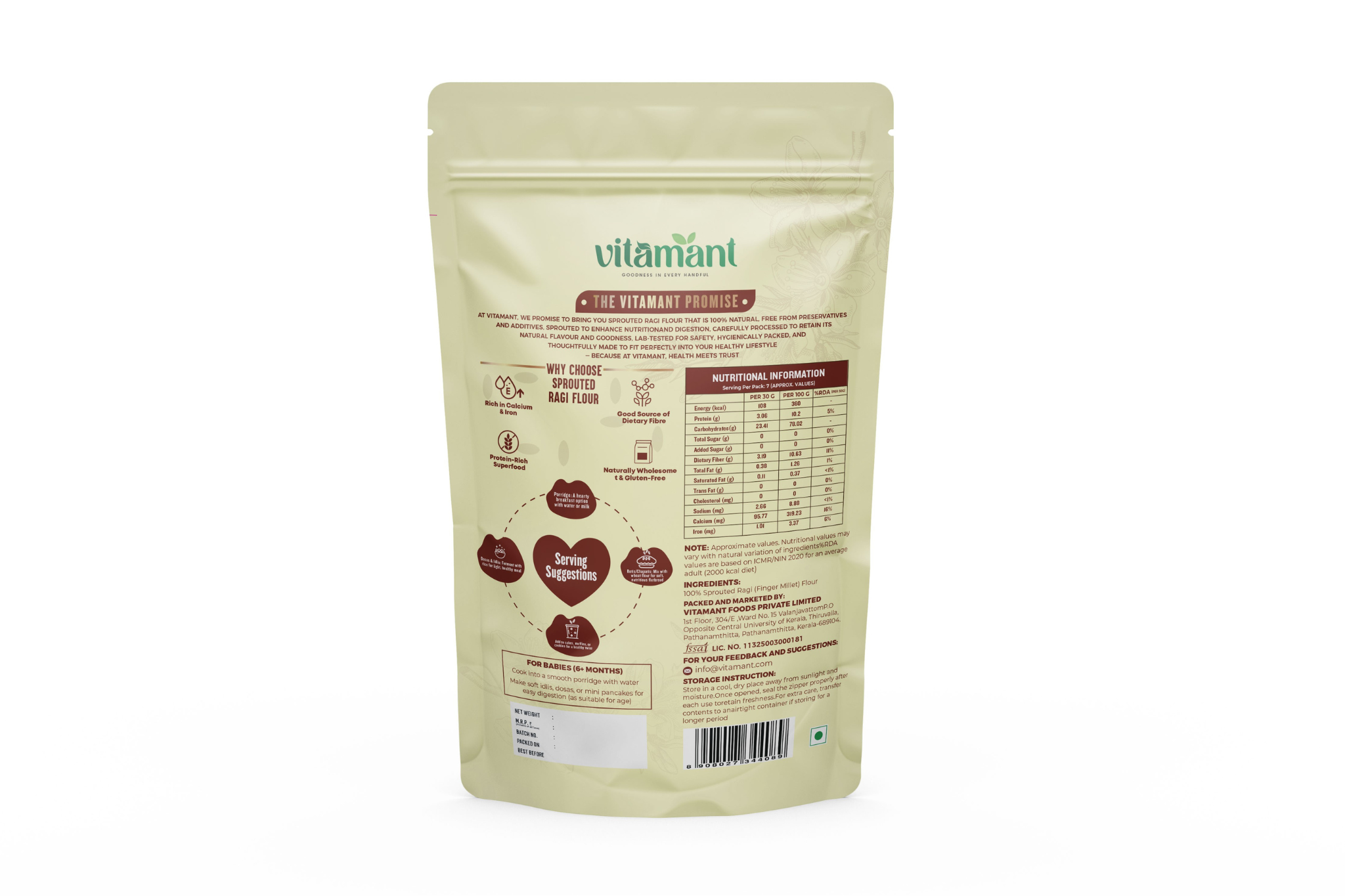 Sprouted Ragi Flour