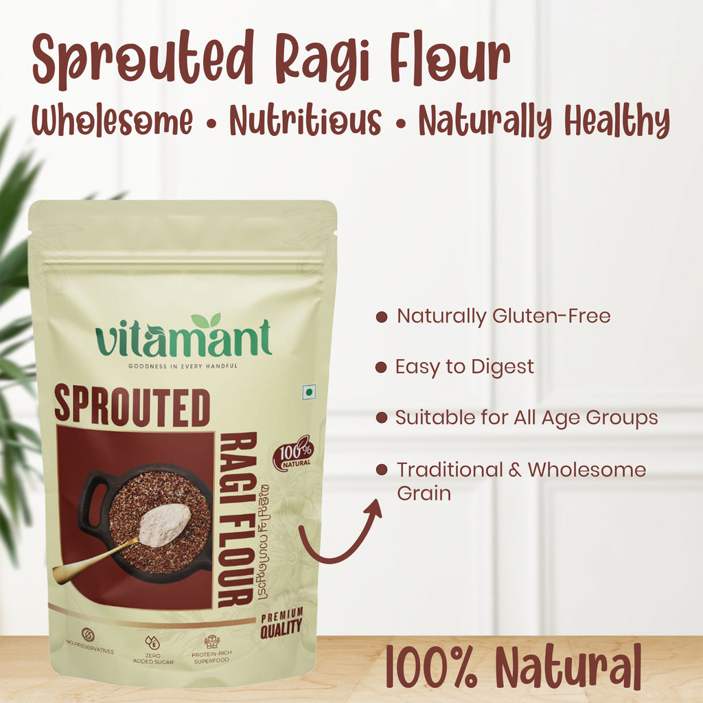Sprouted Ragi Flour 500 G